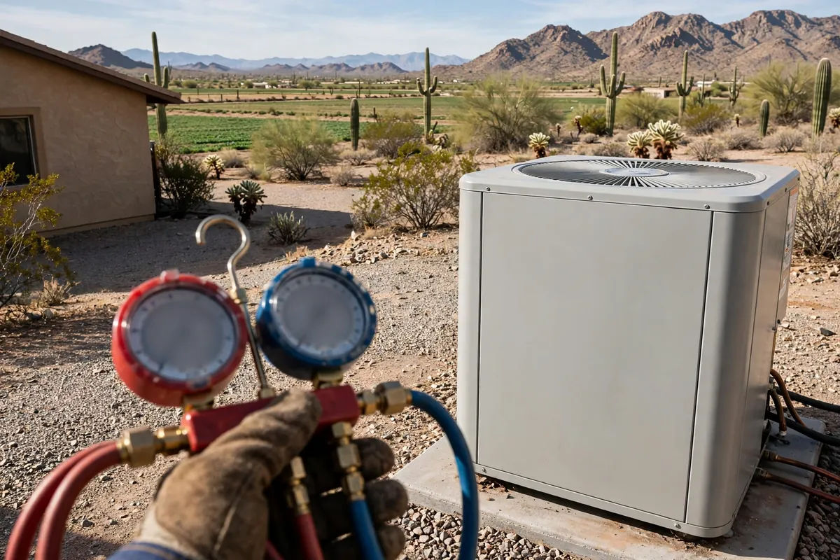 AC Repair Bapchule, AZ — an Arizona home staying cool through a July afternoon
