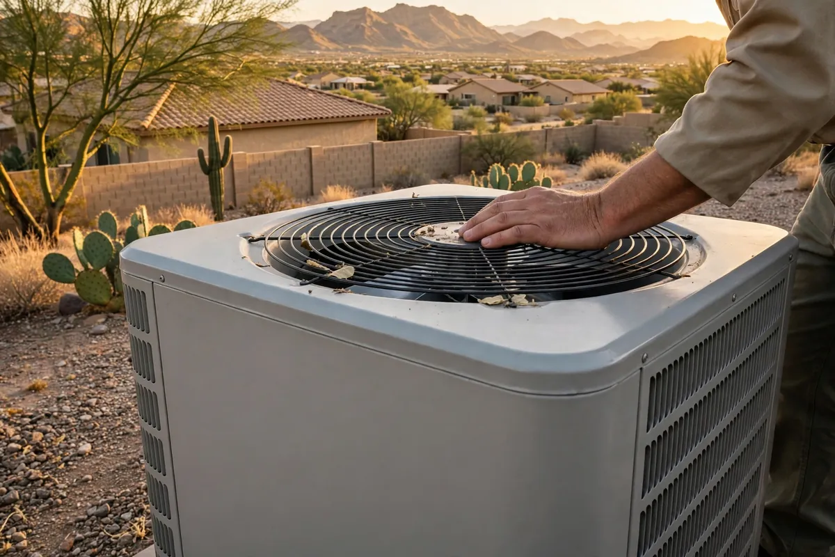 AC Repair Fort McDowell, AZ — an Arizona home staying cool through a July afternoon