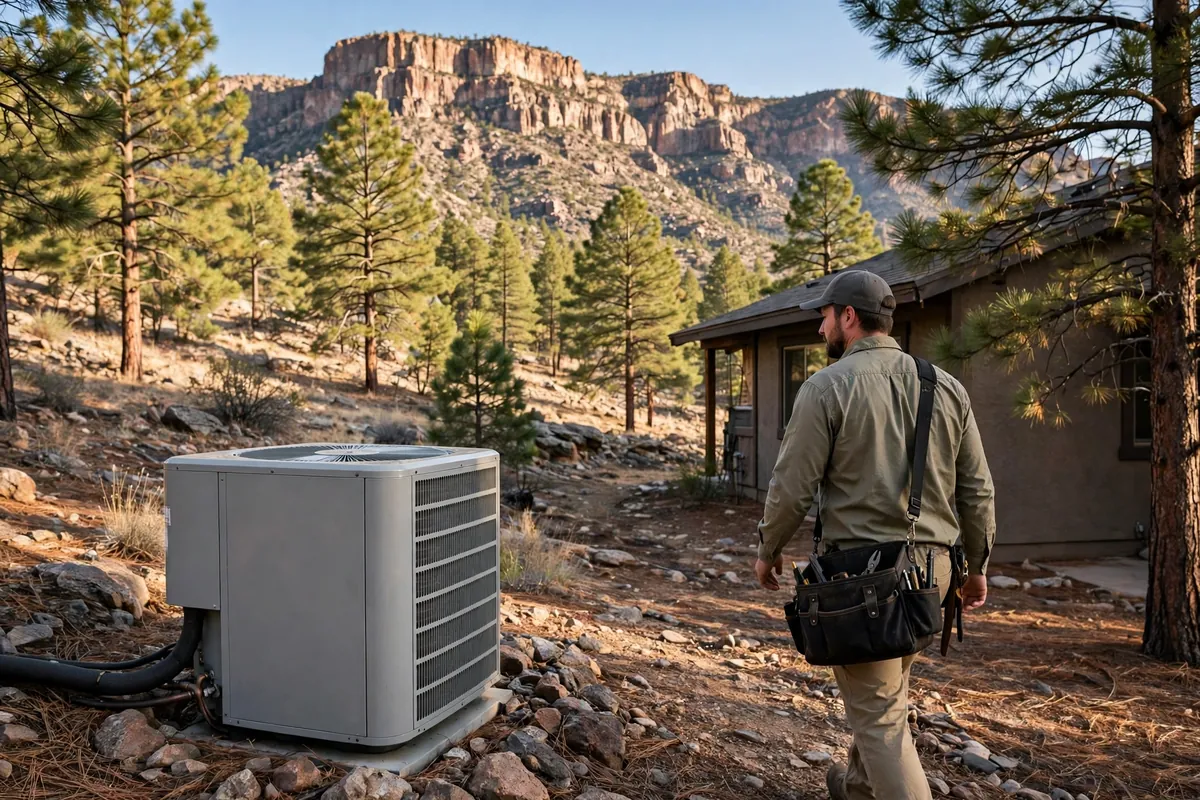 AC Repair Gila County, AZ — desert homes and county roads