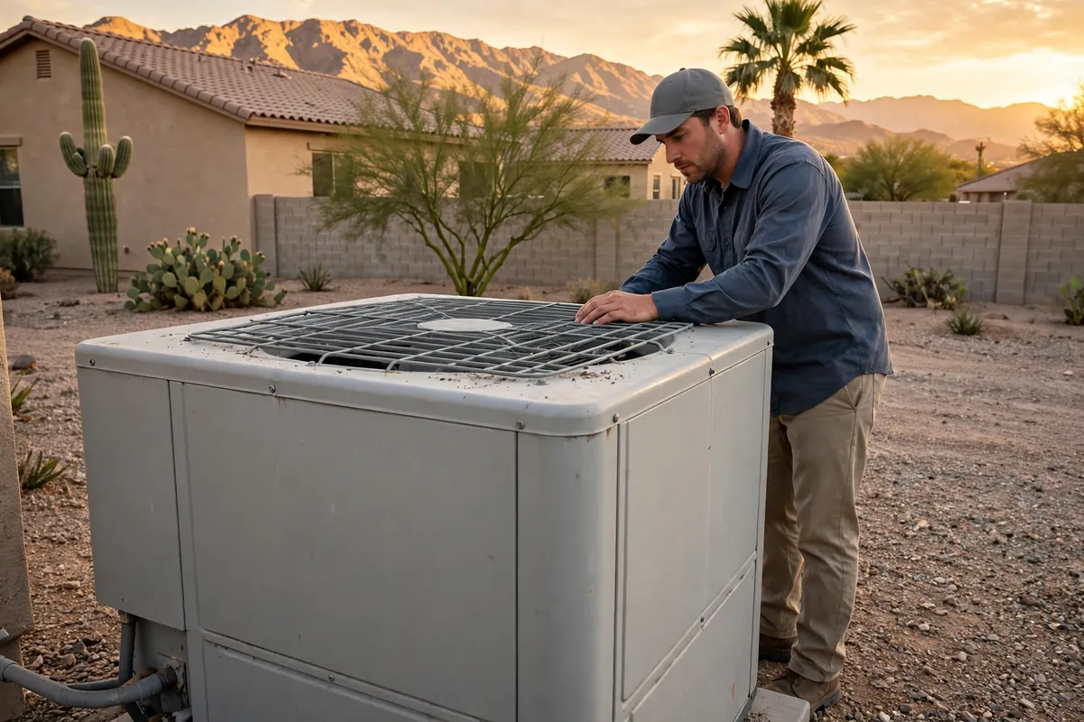 AC Repair Goodyear, AZ — an Arizona home staying cool through a July afternoon