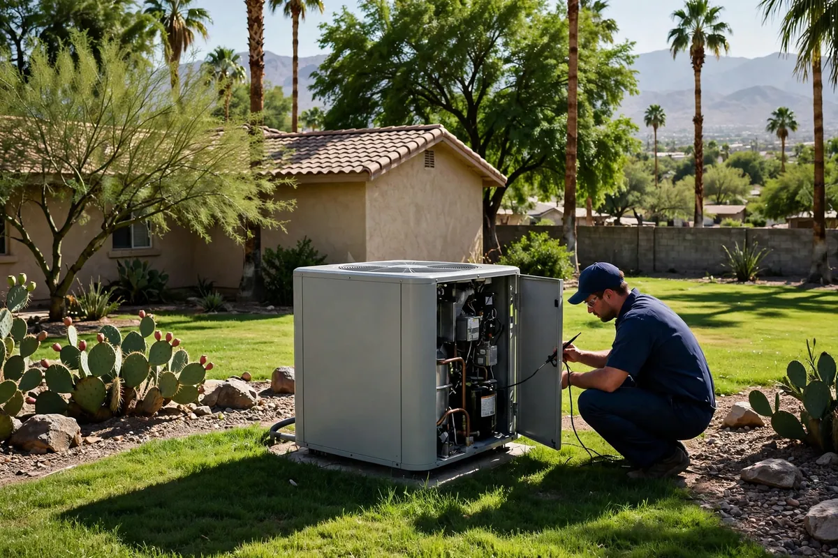 AC Repair Litchfield Park, AZ — an Arizona home staying cool through a July afternoon