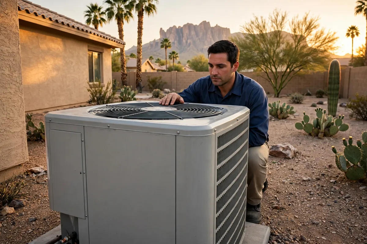 AC Repair Mesa, AZ — an Arizona home staying cool through a July afternoon