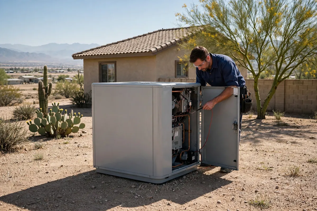 AC Repair Palo Verde, AZ — an Arizona home staying cool through a July afternoon