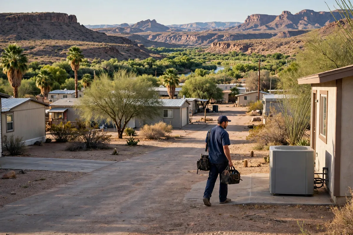 AC Repair Parker, AZ — an Arizona home staying cool through a July afternoon