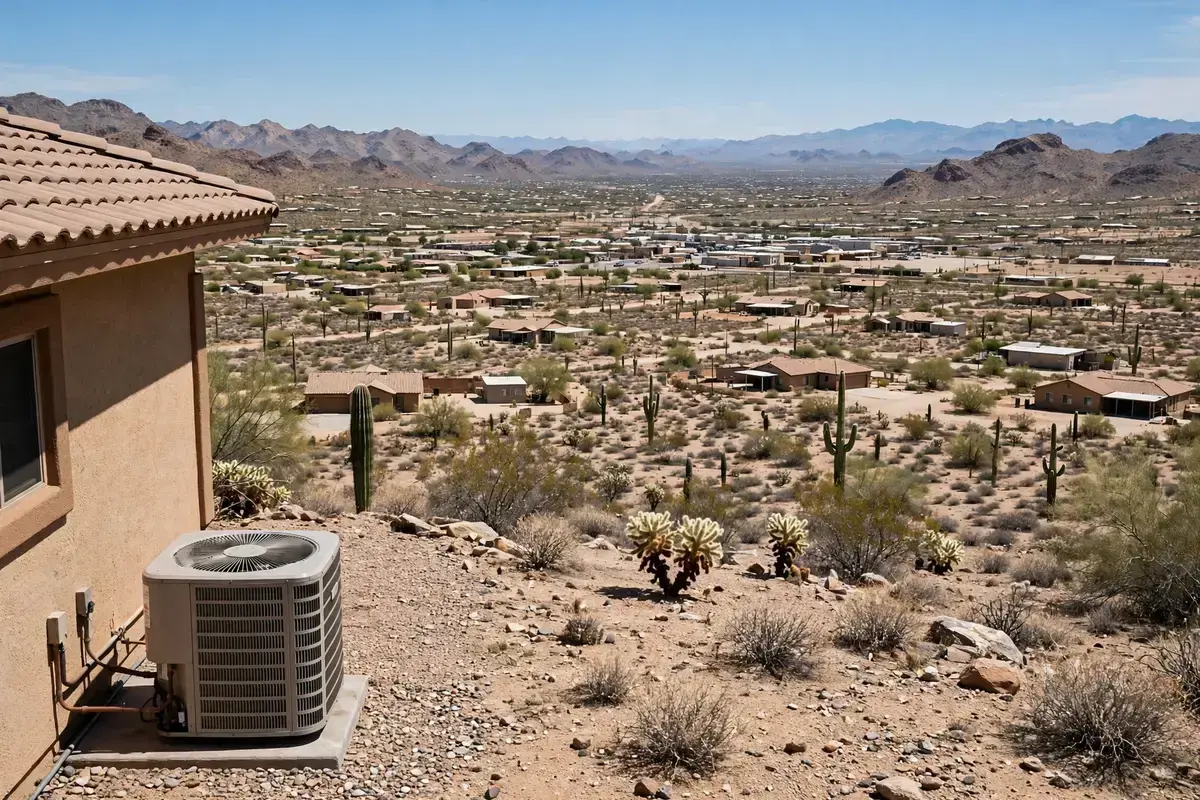 AC Repair Pinal County, AZ — desert homes and the Superstition foothills