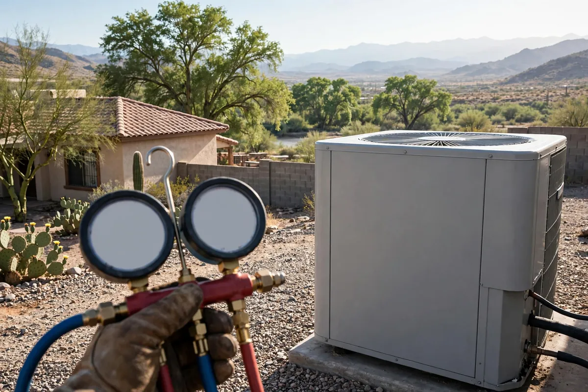 AC Repair Wickenburg, AZ — an Arizona home staying cool through a July afternoon